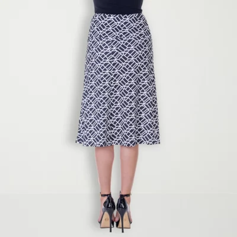 24seven Comfort Apparel Womens A-Line Skirt