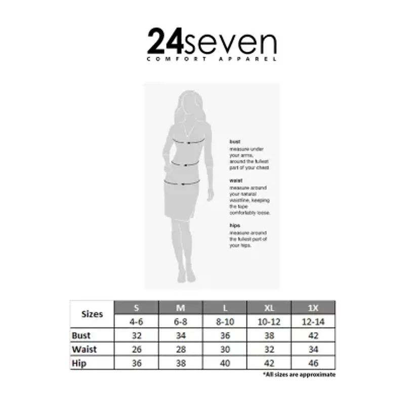 24seven Comfort Apparel Womens A-Line Skirt
