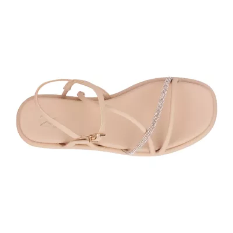 New York & Company Womens Gabi Adjustable Strap Flat Sandals