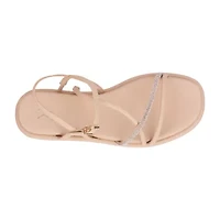 New York & Company Womens Gabi Adjustable Strap Flat Sandals