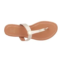 New York & Company Womens Adonia T-Strap Flat Sandals