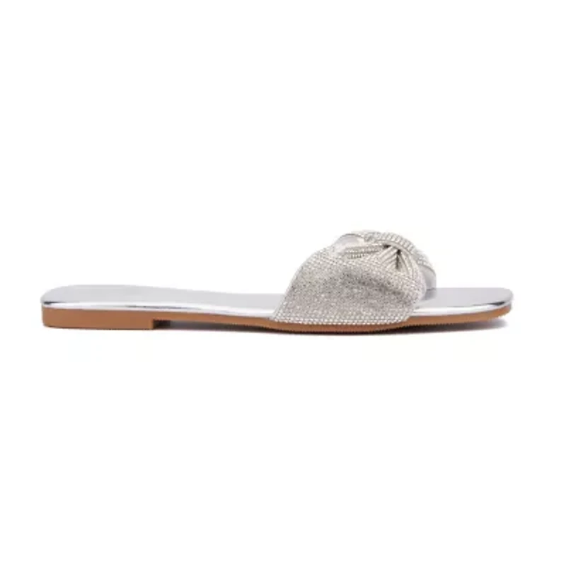 New York & Company Womens Karli Flat Sandals