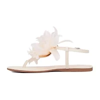 New York & Company Womens T-Strap Flat Sandals