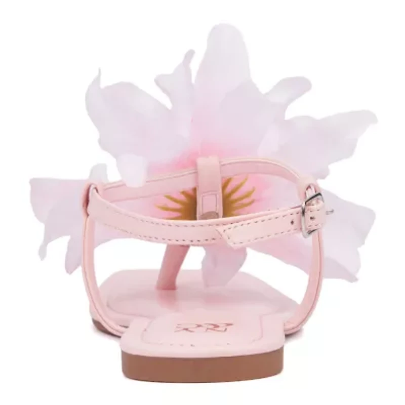 New York & Company Womens T-Strap Flat Sandals