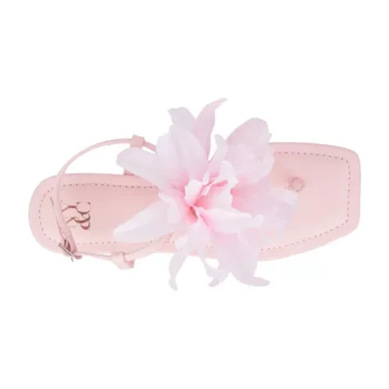 New York & Company Womens T-Strap Flat Sandals