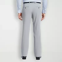 Savane Stretch Twill Mens Slim Fit Dress Flat Front Pant