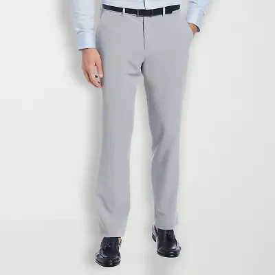 Savane Stretch Twill Mens Slim Fit Dress Flat Front Pant