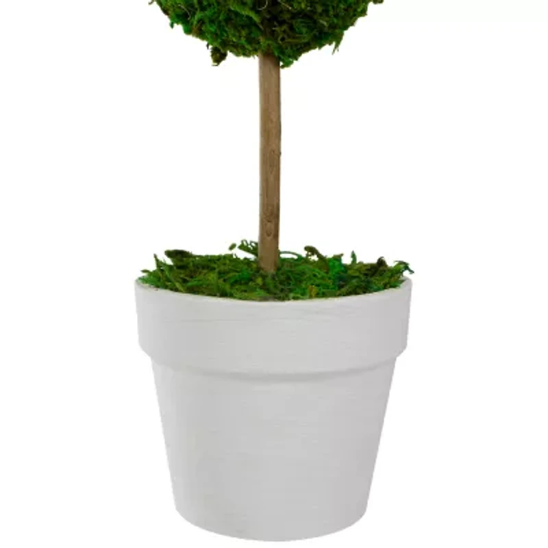 Northlight 14" Moss Ball Potted Tree Artificial Plant