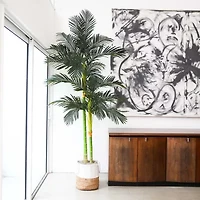 Nearly Natural 8' Golden Cane Palm Artificial Plant