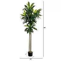 Nearly Natural 7' Dracaena With Real Touch Leaves Artificial Plant