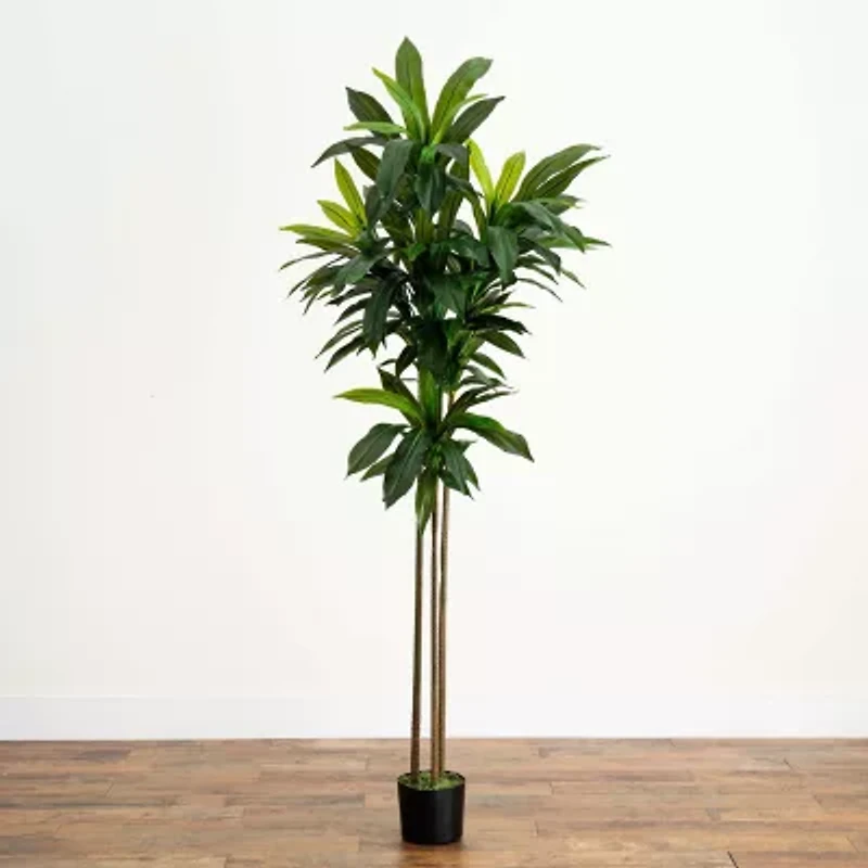Nearly Natural 7' Dracaena With Real Touch Leaves Artificial Plant
