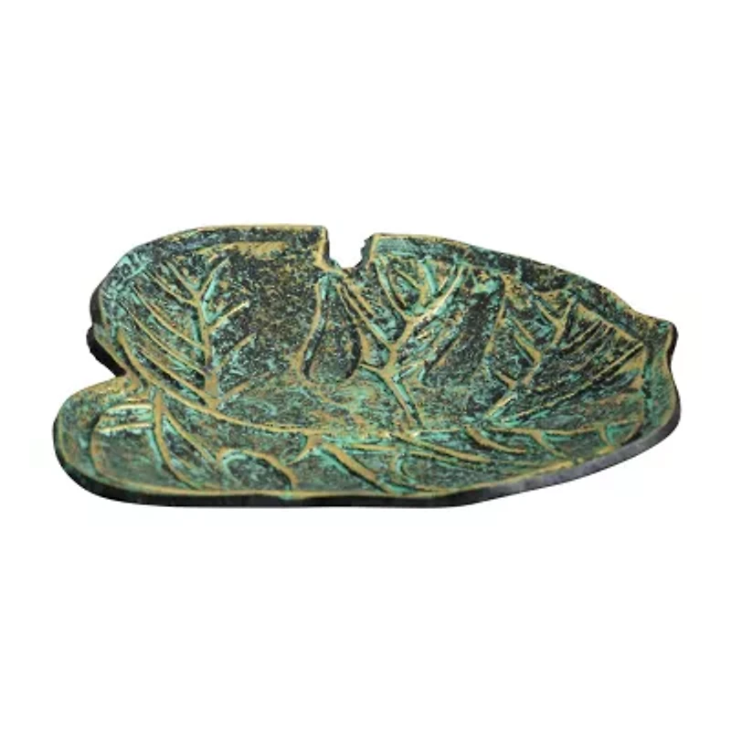 Nearly Natural 10" Leaf Shaped Decorative Tray