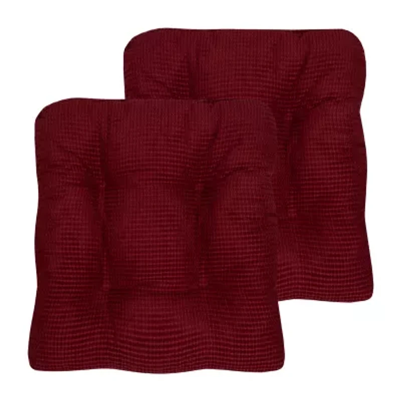 Sweet Home Collection™ Fluffy Memory Foam Tufted Chair Cushion Non Slip Rubber Back