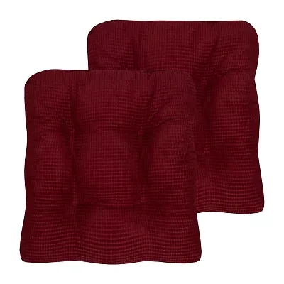 Sweet Home Collection™ Fluffy Memory Foam Tufted Chair Cushion Non Slip Rubber Back