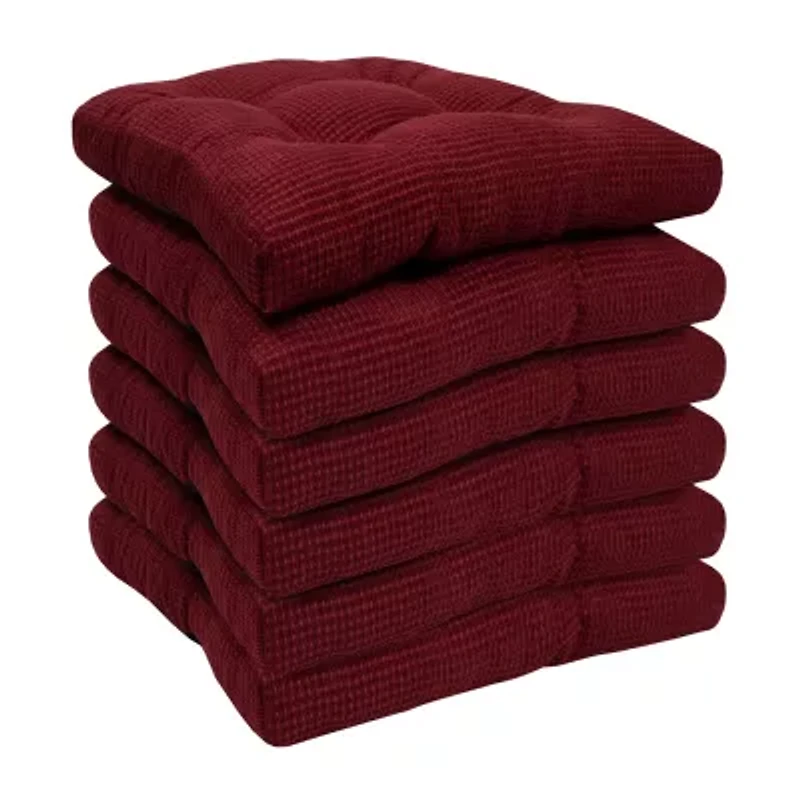 Sweet Home Collection™ Fluffy Memory Foam Tufted Chair Cushion Non Slip Rubber Back