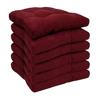 Sweet Home Collection™ Fluffy Memory Foam Tufted Chair Cushion Non Slip Rubber Back