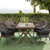 Sweet Home Collection™ Patio Cushions Indoor/Outdoor Reversible Chair Pads Tufted 19" x