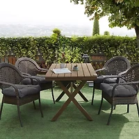 Sweet Home Collection™ Patio Cushions Indoor/Outdoor Reversible Chair Pads Tufted 19" x