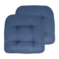 Sweet Home Collection™ Patio Cushions Indoor/Outdoor Reversible Chair Pads Tufted 19" x