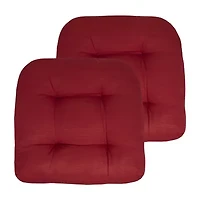 Sweet Home Collection™ Patio Cushions Indoor/Outdoor Reversible Chair Pads Tufted 19" x