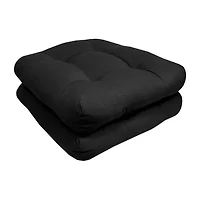 Sweet Home Collection™ Patio Cushions Indoor/Outdoor Reversible Chair Pads Tufted 19" x