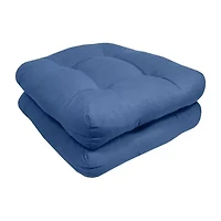 Sweet Home Collection™ Patio Cushions Indoor/Outdoor Reversible Chair Pads Tufted 19" x