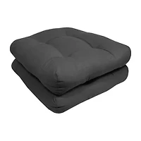 Sweet Home Collection™ Patio Cushions Indoor/Outdoor Reversible Chair Pads Tufted 19" x