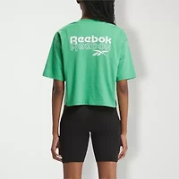 Reebok Womens Crew Neck Short Sleeve Active T-Shirt
