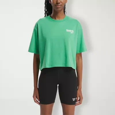 Reebok Womens Crew Neck Short Sleeve Active T-Shirt