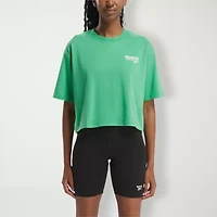 Reebok Womens Crew Neck Short Sleeve Active T-Shirt