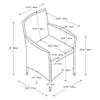 Parksville Patio Collection 7-Piece Dining Set With Arm Chairs