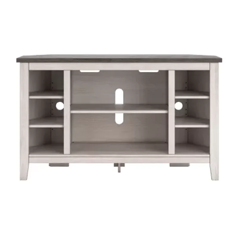 Signature Design by Ashley® Dorrinson 48'' Corner TV Stand with 5 Shelves