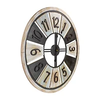 Northlight 28" Whitewashed Wall Clock