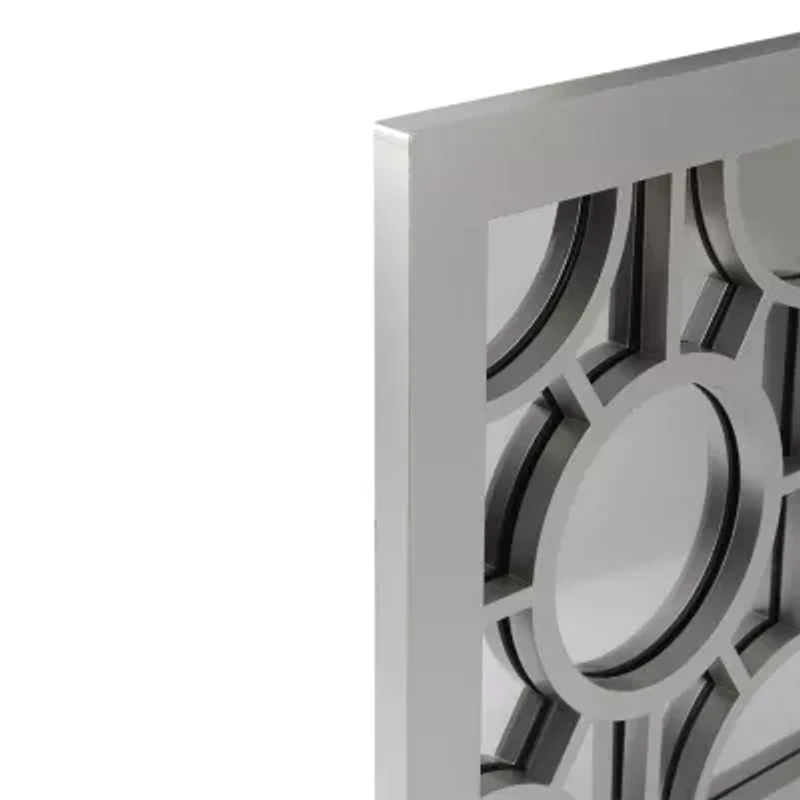 Northlight 25.25" Metallic Gray Rectangular Wall Mirror
