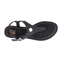 New York & Company Womens Nari T-Strap Flat Sandals