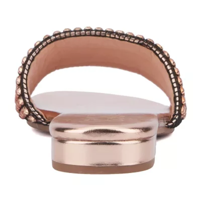 New York & Company Womens Gracie Flat Sandals