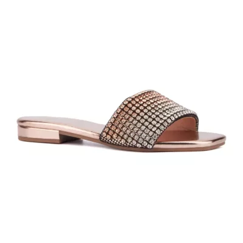 New York & Company Womens Gracie Flat Sandals