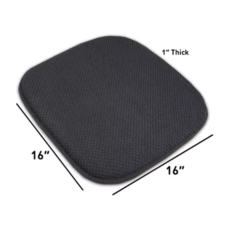 Sweet Home Collection™ Honeycomb Memory Foam No Slip Back 16" x Chair Pad Cushion