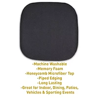 Sweet Home Collection™ Honeycomb Memory Foam No Slip Back 16" x Chair Pad Cushion