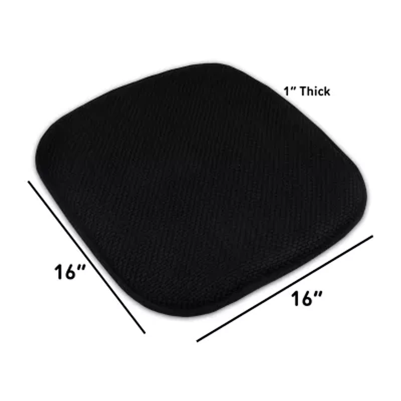 Sweet Home Collection™ Honeycomb Memory Foam No Slip Back 16" x Chair Pad Cushion
