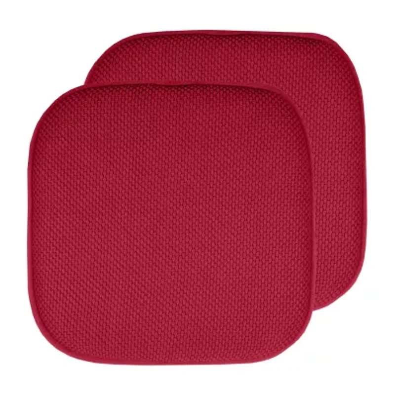 Sweet Home Collection™ Honeycomb Memory Foam No Slip Back 16" x Chair Pad Cushion