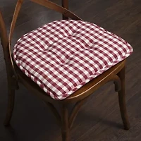 Sweet Home Collection™ Checkered Buffalo Check U Shaped Memory Foam 17" x 16" Chair Cushions