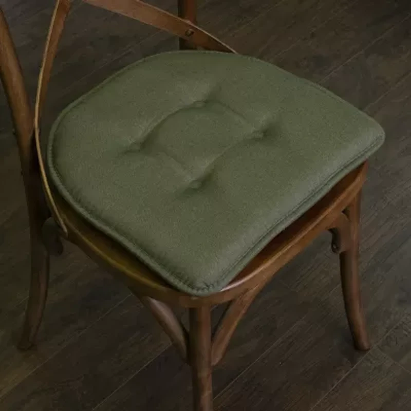 Sweet Home Collection™ Solid Color U Shaped Memory Foam 17" x 16" Chair Cushions