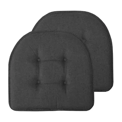 Sweet Home Collection™ Solid Color U Shaped Memory Foam 17" x 16" Chair Cushions