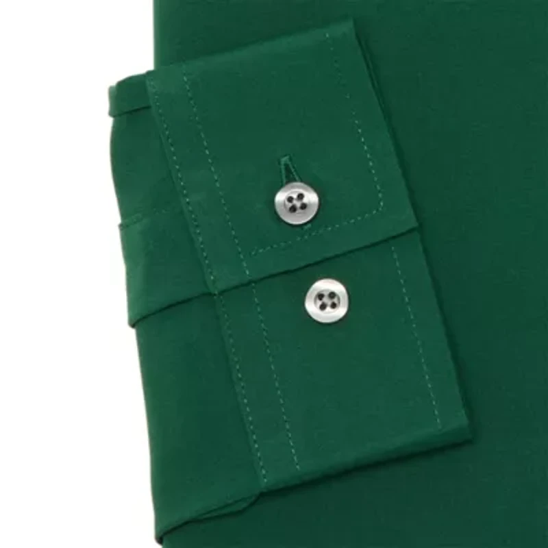 J. Ferrar Slim 360 Stretch Performance Mens Regular Fit Wrinkle Free Long Sleeve Dress Shirt