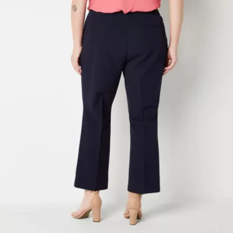 Liz Claiborne Audra Curvy Womens Straight Mid Rise Trouser