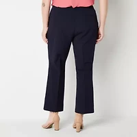 Liz Claiborne Audra Curvy Womens Straight Mid Rise Trouser
