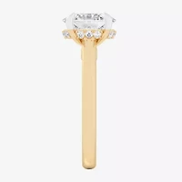 (G-H / Si1-Si2) Womens 1 1/7 CT. T.W. Lab Grown White Diamond 14K Gold Oval Solitaire Engagement Ring