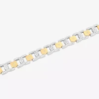 Mens 1/10 CT. T.W. White Diamond Stainless Steel Wrap Bracelet