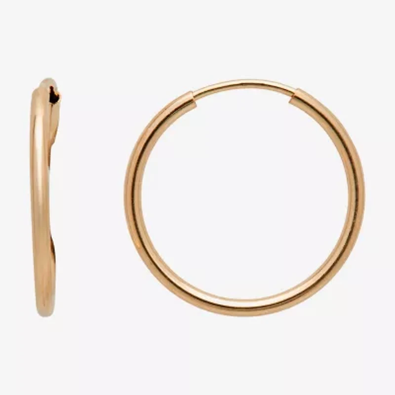 Gold Theory Womens Round 2 Pair Earring Set